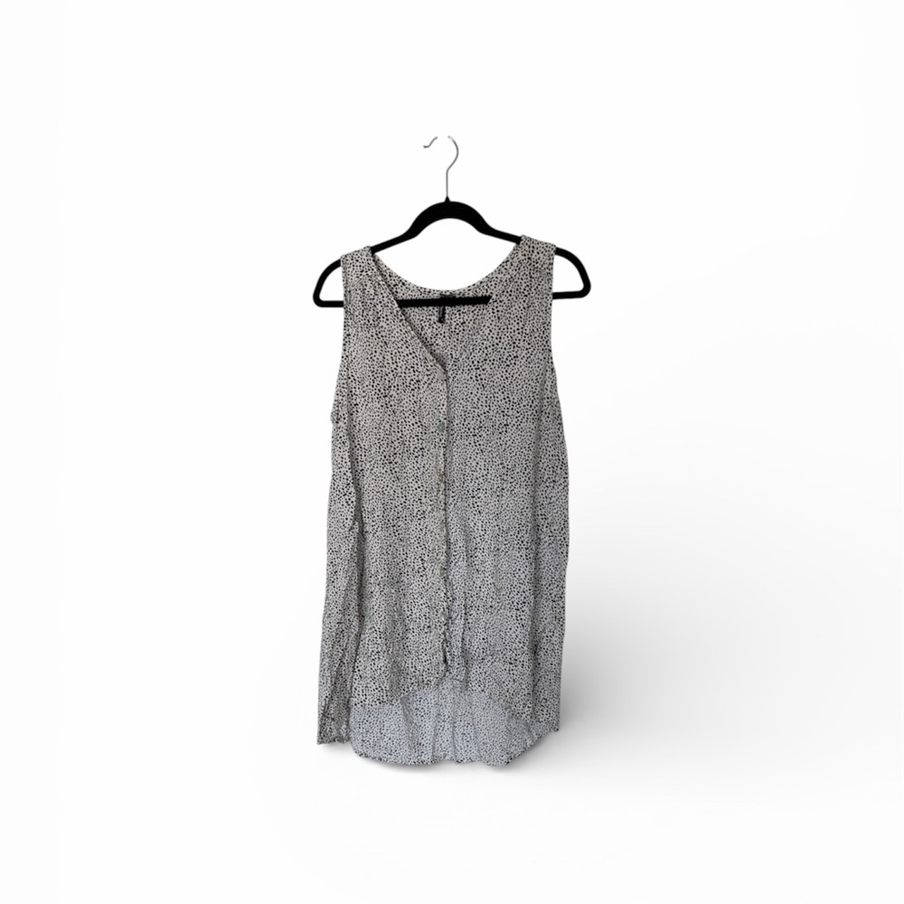 Polka dot sleeveless tunic